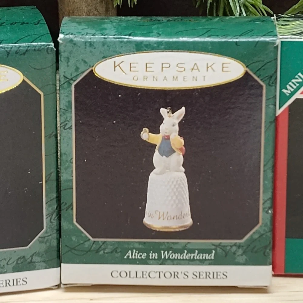 6 Hallmark Miniature Ornaments Lot